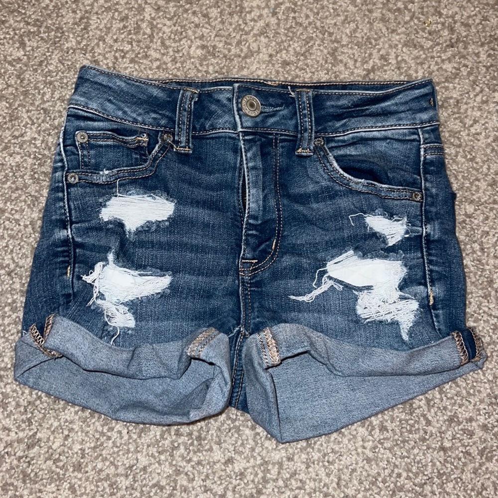 american eagle jean shorts size 0